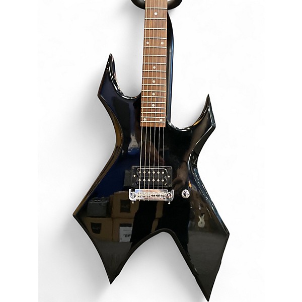 Used B.C. Rich Bronze Series Warlock Black Solid Body Electric Guitar