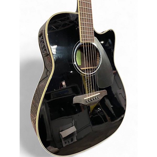 Used Yamaha FGX830C Black Acoustic Electric Guitar