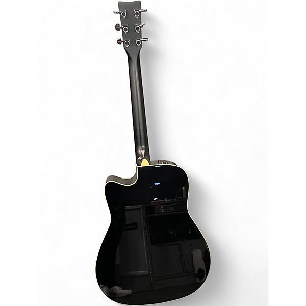 Used Yamaha FGX830C Black Acoustic Electric Guitar