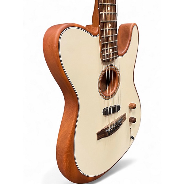 Used Fender Acoustasonic Player Telecaster Natural Acoustic Electric Guitar