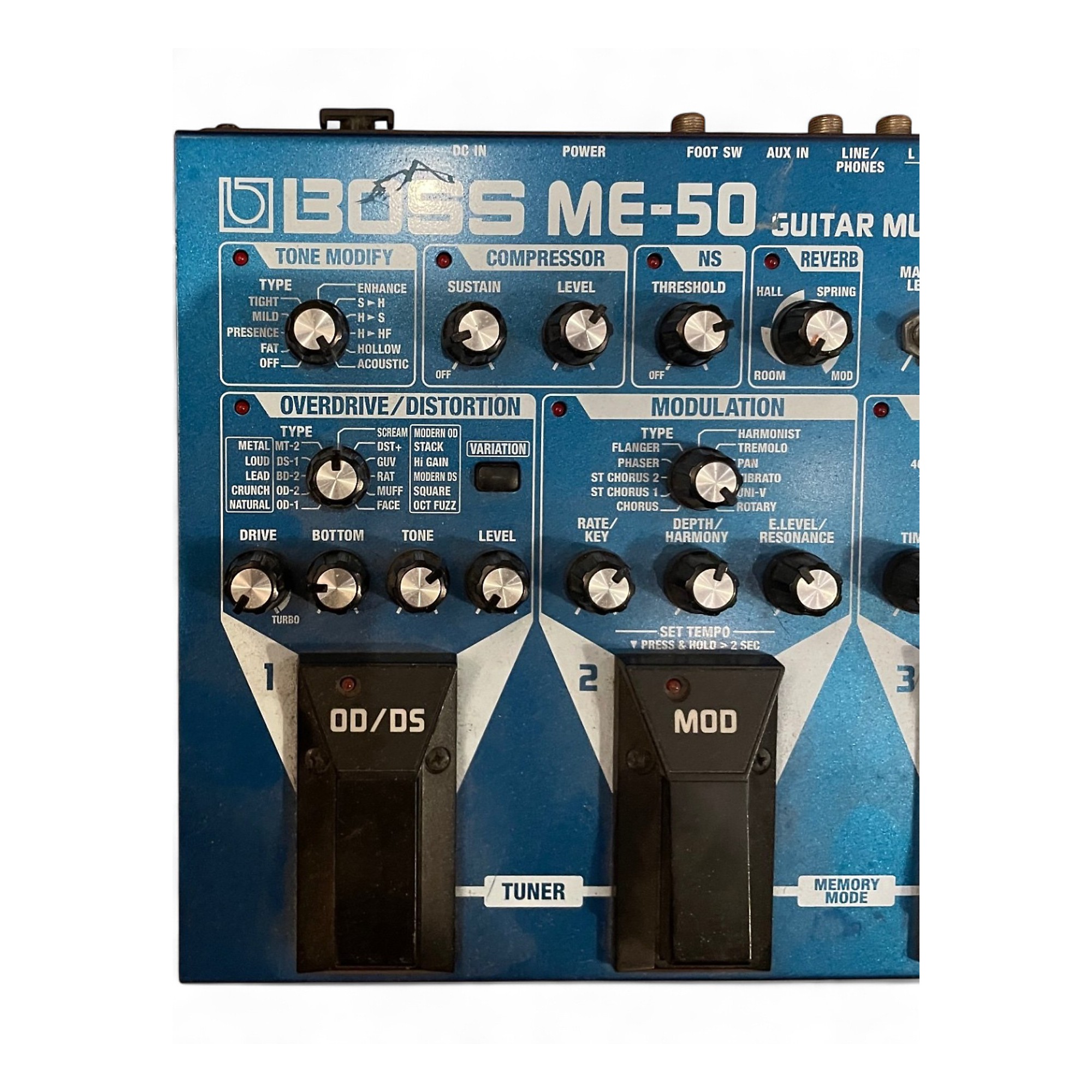 BOSS ME-50 Used Boss ME-50 W/AC Floorboard Effect