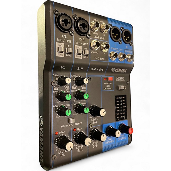 Used Yamaha MG06X Unpowered Mixer
