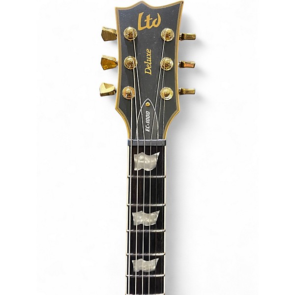 Used ESP LTD EC1000 Deluxe Black Solid Body Electric Guitar