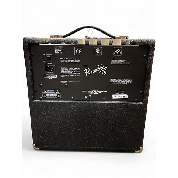 Used Fender Rumble 15 15W 1X8 Bass Combo Amp