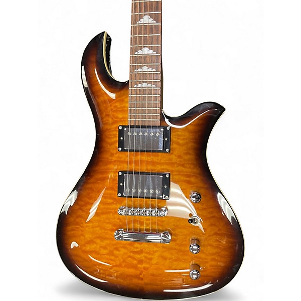 Used B.C. Rich Masterpiece orange burst Solid Body Electric Guitar