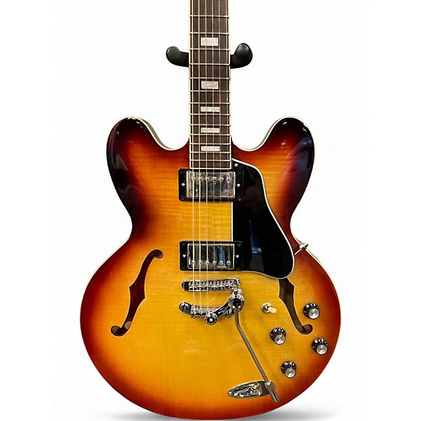 Used Epiphone FIGURED ES335 IG RASPBERRY TEA BURST Hollow Body Electric Guitar