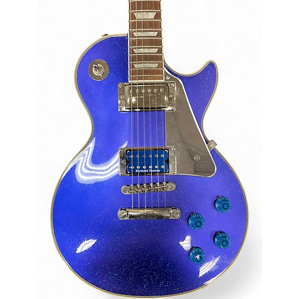 Used Epiphone Tommy Thayer Les Paul Standard Electron Blue Metallic Solid Body Electric Guitar