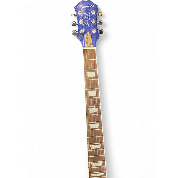 Used Epiphone Tommy Thayer Les Paul Standard Electron Blue Metallic Solid Body Electric Guitar