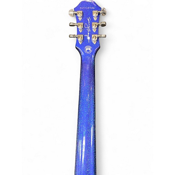 Used Epiphone Tommy Thayer Les Paul Standard Electron Blue Metallic Solid Body Electric Guitar
