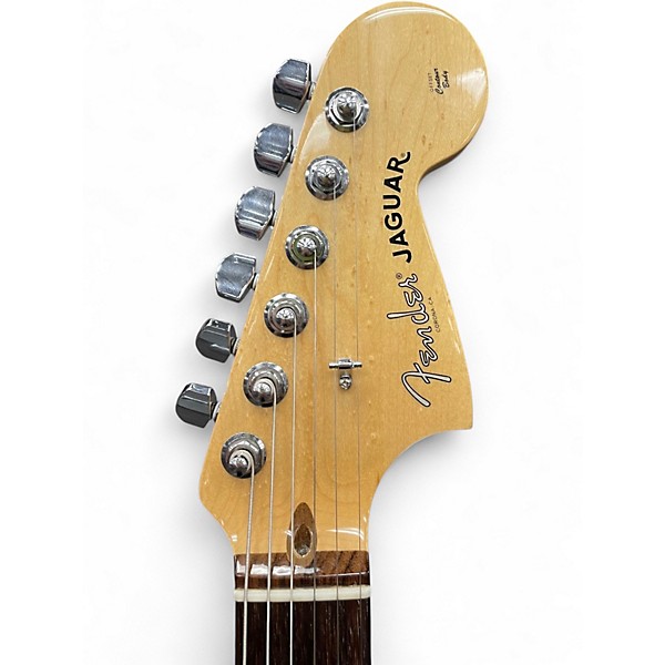 Used 2017 Fender American Professional Jaguar Olympic White Solid Body Electric Guitar