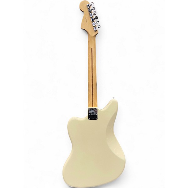 Used 2017 Fender American Professional Jaguar Olympic White Solid Body Electric Guitar