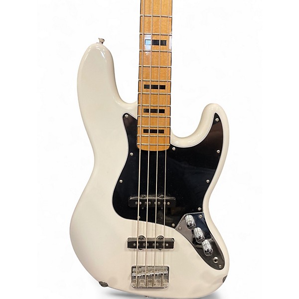 Used Squier Vintage Modified Jazz Bass Alpine White Electric Bass Guitar