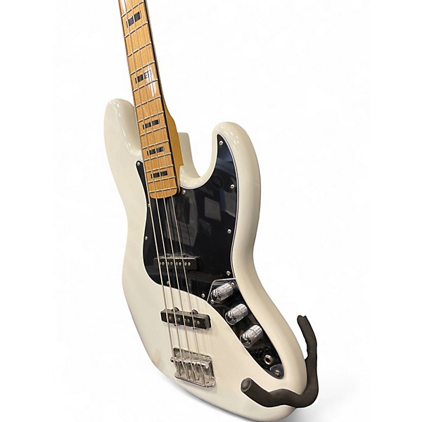 Used Squier Vintage Modified Jazz Bass Alpine White Electric Bass Guitar