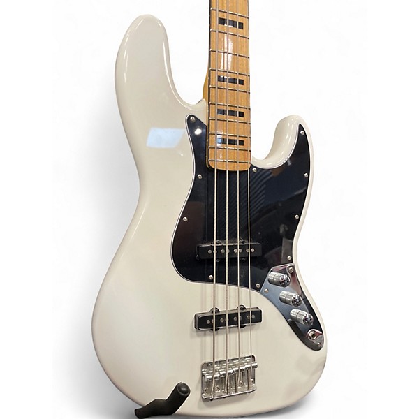 Used Squier Vintage Modified Jazz Bass Alpine White Electric Bass Guitar