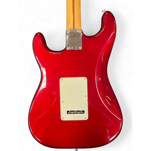 Used 2010 Fender Standard Stratocaster Candy Apple Red Metallic Solid Body Electric Guitar