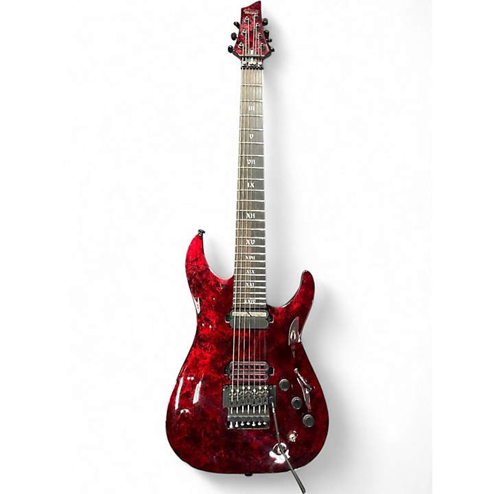 Used Schecter Guitar Research C1 Apocalypse RED REIGN Solid Body