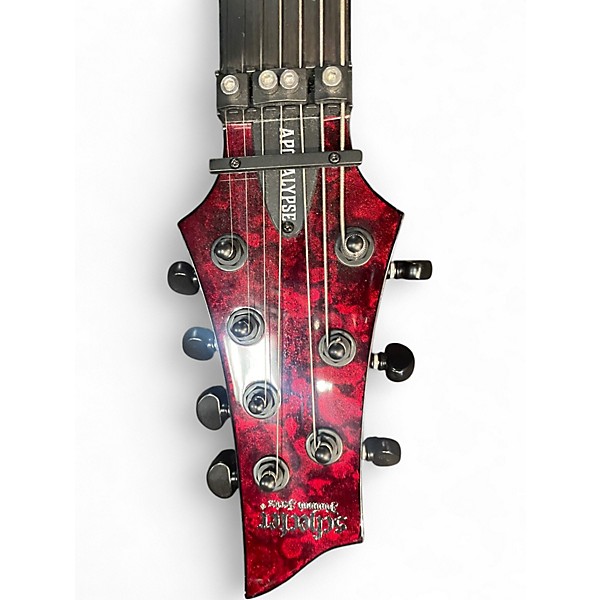 Used Schecter Guitar Research C1 Apocalypse RED REIGN Solid Body Electric Guitar