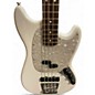 Used Fender American Performer Mustang Bass Alpine White Electric Bass Guitar