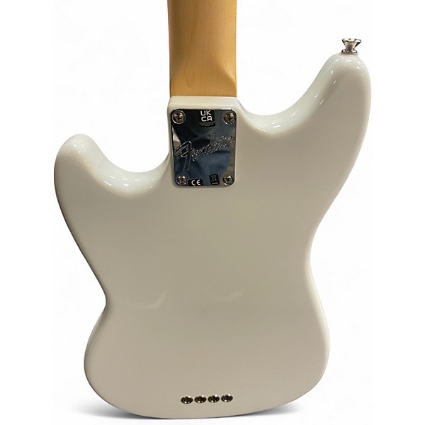 Used Fender American Performer Mustang Bass Alpine White Electric Bass Guitar