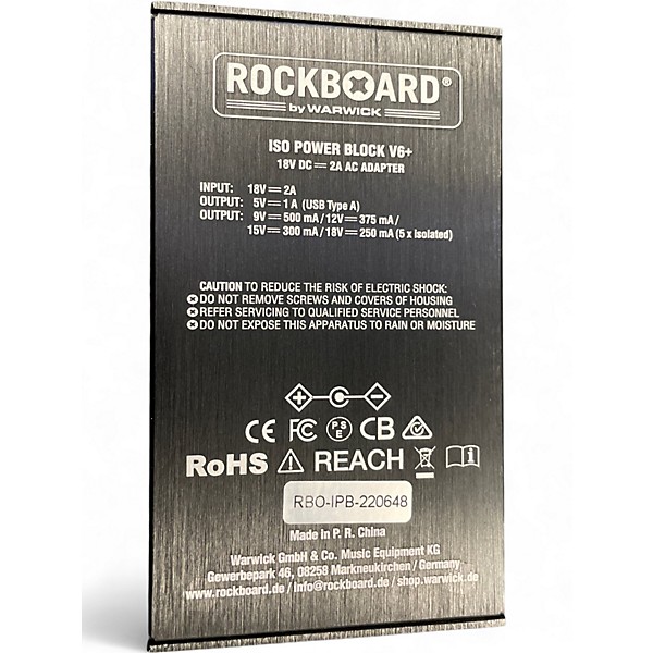Used Rockboard By Warwick ISO POWER BLOCK Power Supply