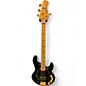 Used Ernie Ball Music Man Stingray HH 5 String Black Electric Bass Guitar thumbnail