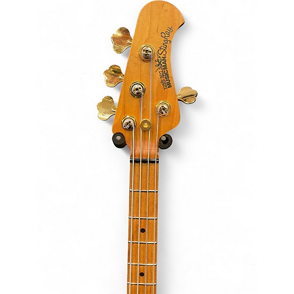 Used Ernie Ball Music Man Stingray HH 5 String Black Electric Bass Guitar