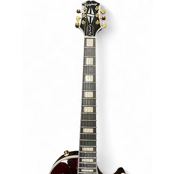 Used Epiphone Jerry Cantrell "Wino" Les Paul Custom red Solid Body Electric Guitar