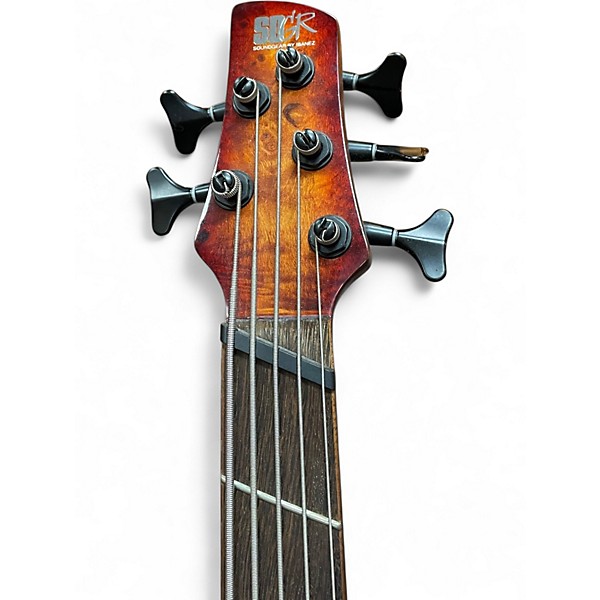 Used Ibanez SRMS805 2 Color Sunburst Electric Bass Guitar