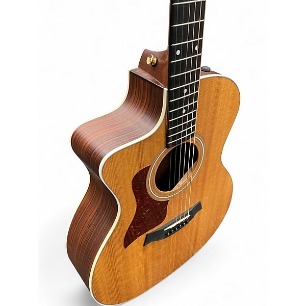 Used Taylor 214CE Left Handed Natural Acoustic Electric Guitar