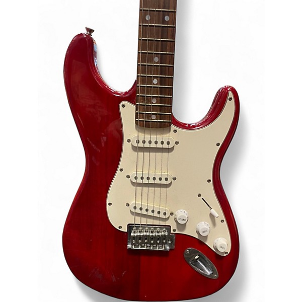 Used Jay Turser Double Cut Candy Apple Red Solid Body Electric Guitar