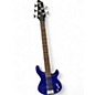 Used Squier MB5 Blue Electric Bass Guitar thumbnail