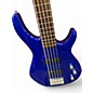 Used Squier MB5 Blue Electric Bass Guitar