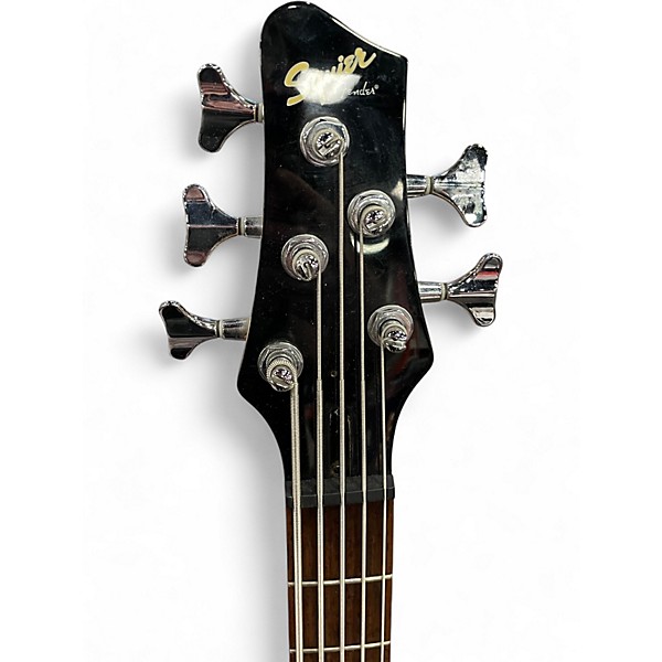 Used Squier MB5 Blue Electric Bass Guitar