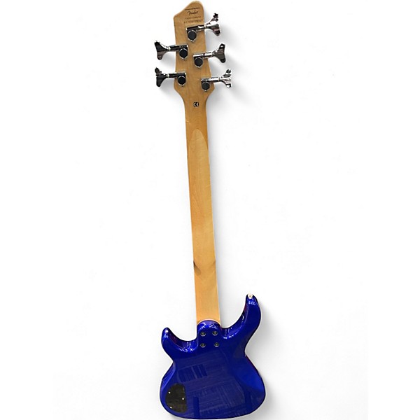 Used Squier MB5 Blue Electric Bass Guitar