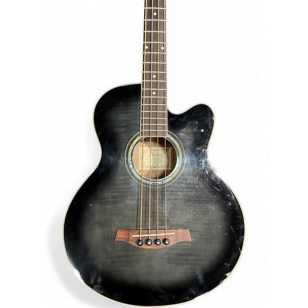 Used Ibanez AEB20E-TKS Black Burst Acoustic Bass Guitar