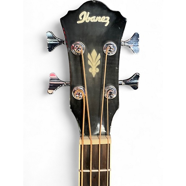 Used Ibanez AEB20E-TKS Black Burst Acoustic Bass Guitar