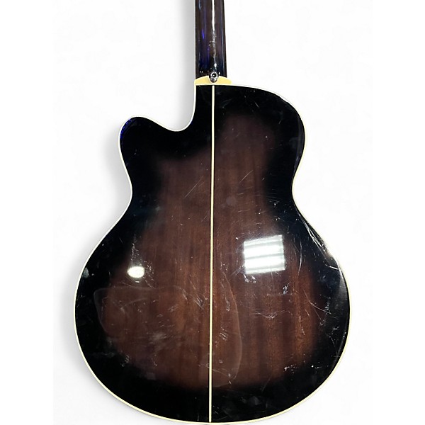 Used Ibanez AEB20E-TKS Black Burst Acoustic Bass Guitar