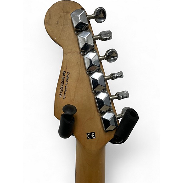 Used Squier Bullet Stratocaster Black Solid Body Electric Guitar