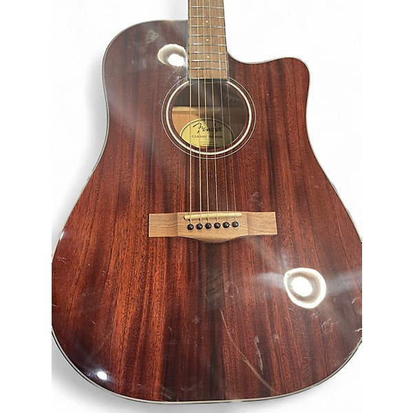 Used Fender CD-60SCE Natural Acoustic Electric Guitar