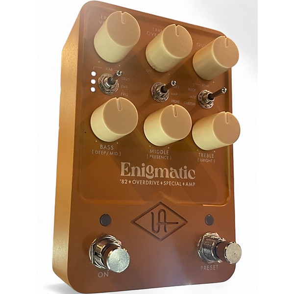 Used Universal Audio UAFX Enigmatic '82 Overdrive Special Amp Effects Pedal - Tan Effect Pedal