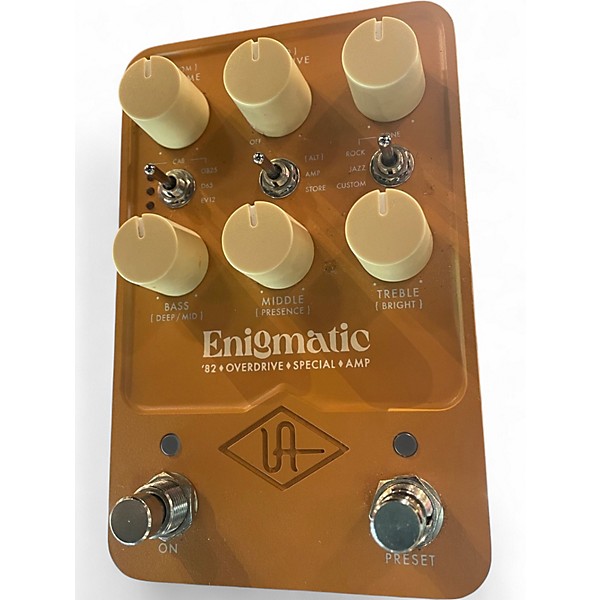 Used Universal Audio UAFX Enigmatic '82 Overdrive Special Amp Effects Pedal - Tan Effect Pedal