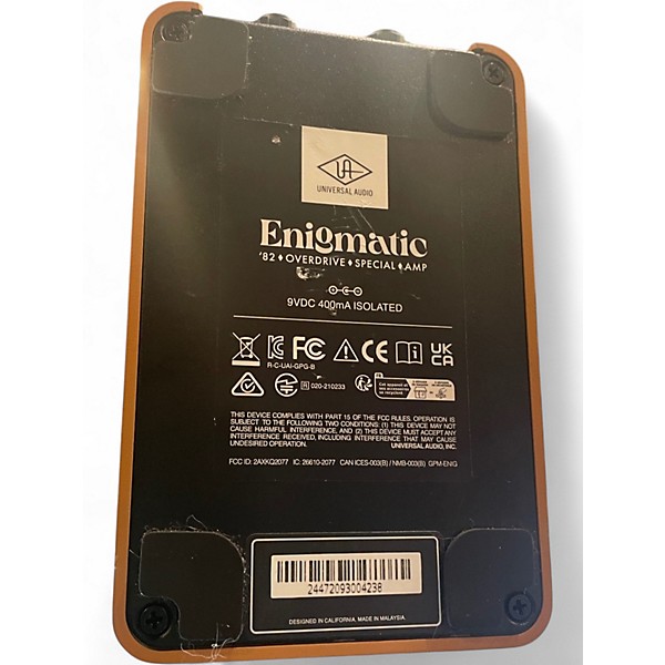 Used Universal Audio UAFX Enigmatic '82 Overdrive Special Amp Effects Pedal - Tan Effect Pedal