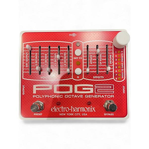 Used Electro-Harmonix Pog2 Polyphonic Octave Generator Effect Pedal