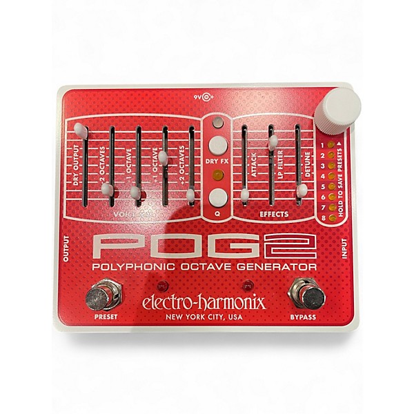 Used Electro-Harmonix Pog2 Polyphonic Octave Generator Effect Pedal