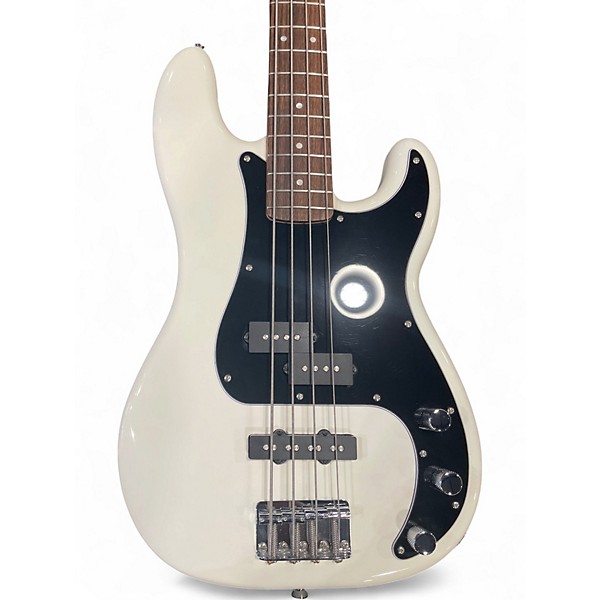 Used Squier Affinity Jazz Bass Alpine White Electric Bass Guitar