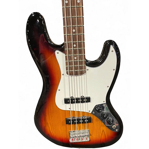 Used SX Standard Series Jazz Style Sunburst Electric Bass Guitar