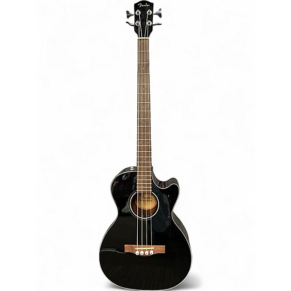 Used Fender CB 60CE Black Acoustic Bass Guitar