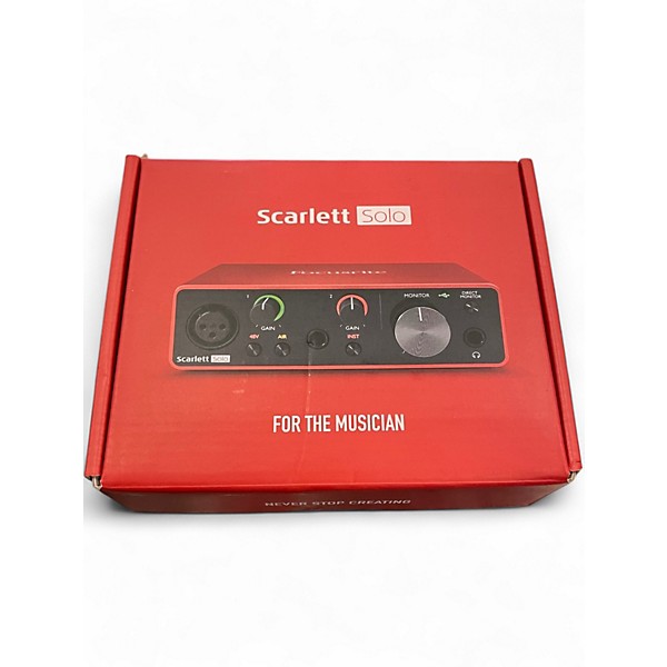 Used Focusrite Scarlett Solo Gen 3 Audio Interface