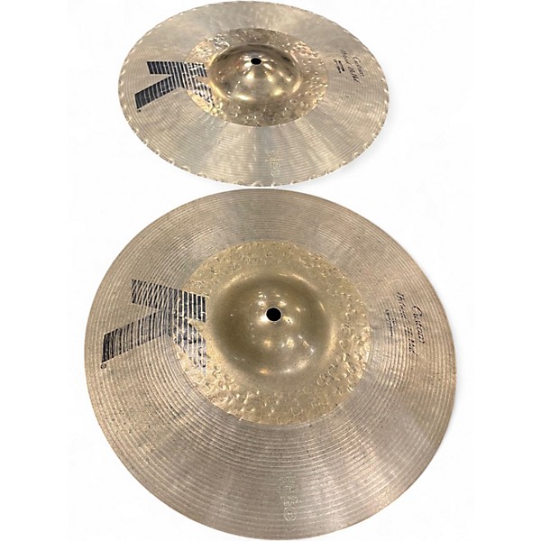 Used Zildjian 13.25in K Custom Hybrid Hi Hat Pair Cymbal