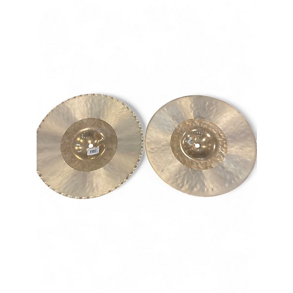 Used Zildjian 13.25in K Custom Hybrid Hi Hat Pair Cymbal